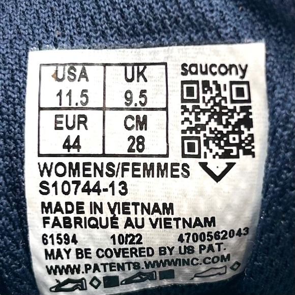 Saucony‎ Excursion TR16 Women's Shoes Size 11.5 Concrete Night Gray S10744-13 - Picture 10 of 11